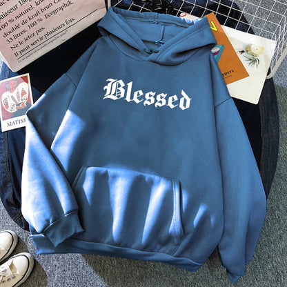 Blessed Creativity Printed Hoodies Unisex Street Style