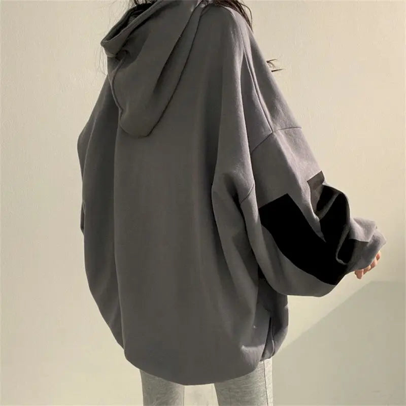 Fashion Letter Printing Hoodies WomenThin Large Size Casual Hooded Pullover Womens Tops