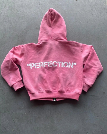 Streetwear Hoodie Y2K Sweatshirt Letter Pattern Pink Oversized Hoodie