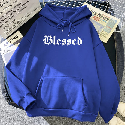 Blessed Creativity Printed Hoodies Unisex Street Style