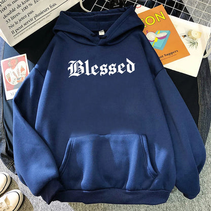 Blessed Creativity Printed Hoodies Unisex Street Style