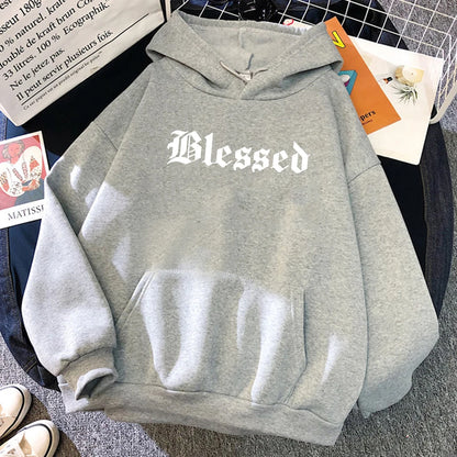 Blessed Creativity Printed Hoodies Unisex Street Style