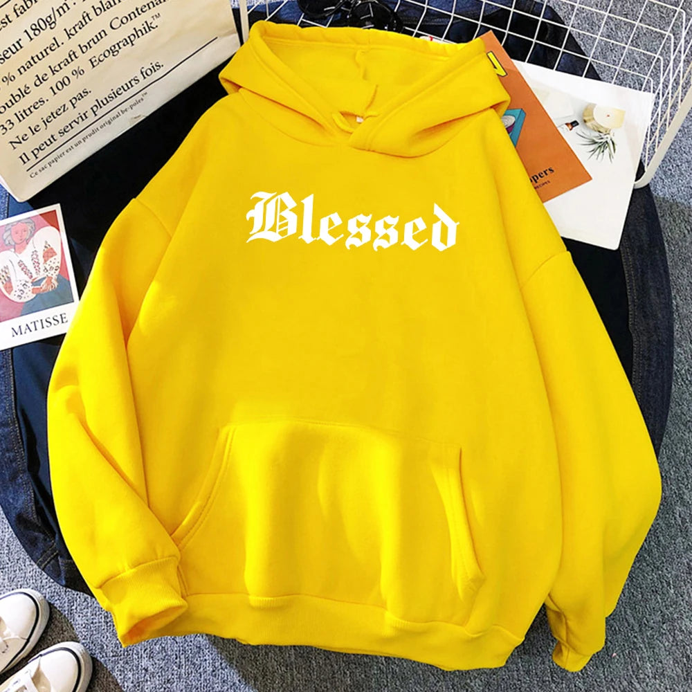 Blessed Creativity Printed Hoodies Unisex Street Style