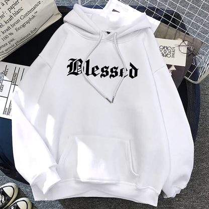 Blessed Creativity Printed Hoodies Unisex Street Style