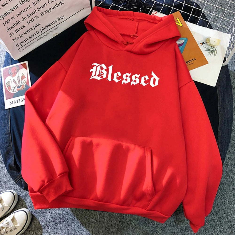 Blessed Creativity Printed Hoodies Unisex Street Style