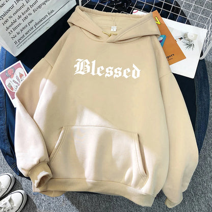 Blessed Creativity Printed Hoodies Unisex Street Style