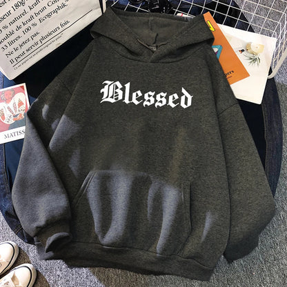 Blessed Creativity Printed Hoodies Unisex Street Style