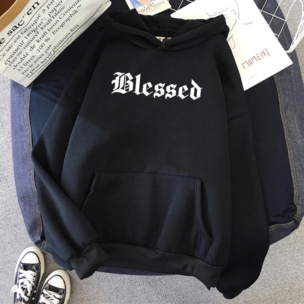 Blessed Creativity Printed Hoodies Unisex Street Style