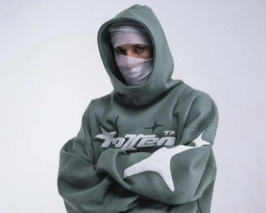 Brand New Star Letter Foam Hoodie for Men and Women Y2K